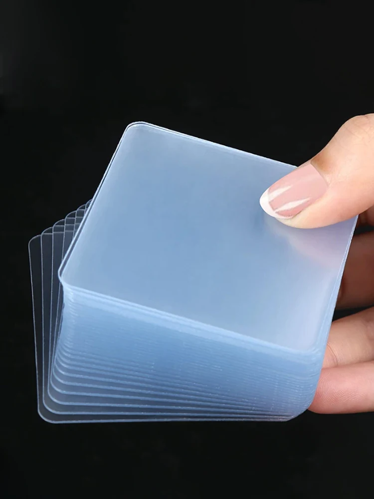Transparante dubbelzijdige plakband Nano-gelpads Supersterke, robuuste wasbare kleverige patch voor aan de muur ophangen en montage - afbeelding 2