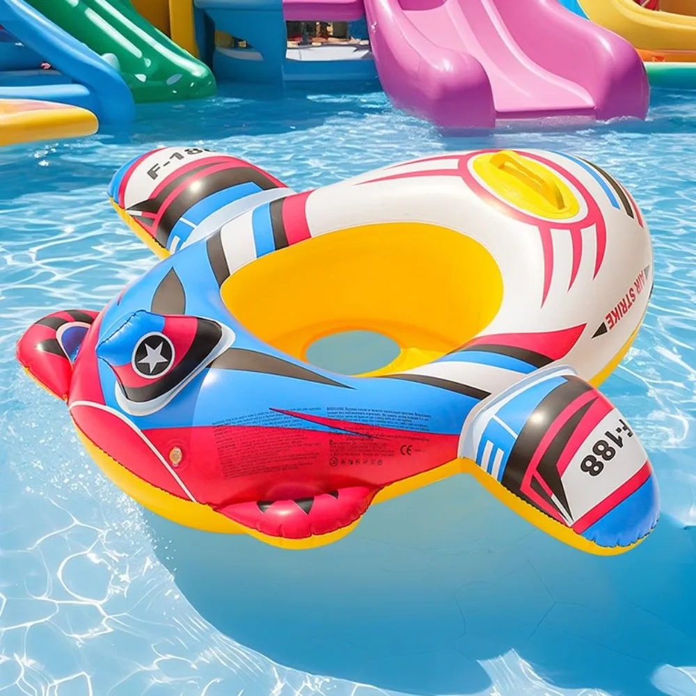 Aircraft Shape Baby Swim Ring Circle Seat Inflatable Toy Swimming Circle Fun Style Floating Baby Swimming Float Seat Children