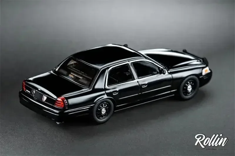 Rollin-ford cv lappdパトカー、ダイキャストモデルカー、認定799、1:64