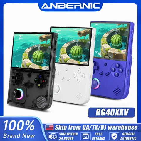 ANBERNIC RG40XX V Retro Handheld Game Console 4'' IPS Screen 64GB Preloaded Games 4753+ Linux System 5G WiFi HDMI Bluetooth 4.2 RGB Lighting Portable Gaming