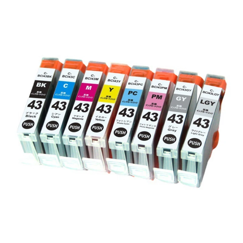 

For Canon BCI43 BCI-43 ink Cartridge Compatible Printer for PIXUS PRO100 Pro-100 PRO100S Printer