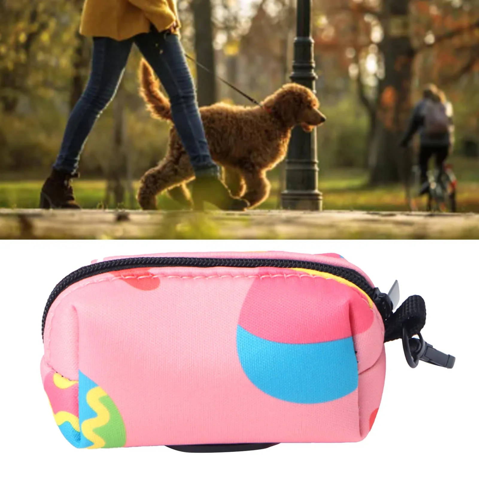 Honden Poepzak Houder Oxford Stof Draagbare Metalen Clip Anti-Wear Duurzame Hond Afvalzak Dispenser Voor Familie Buiten