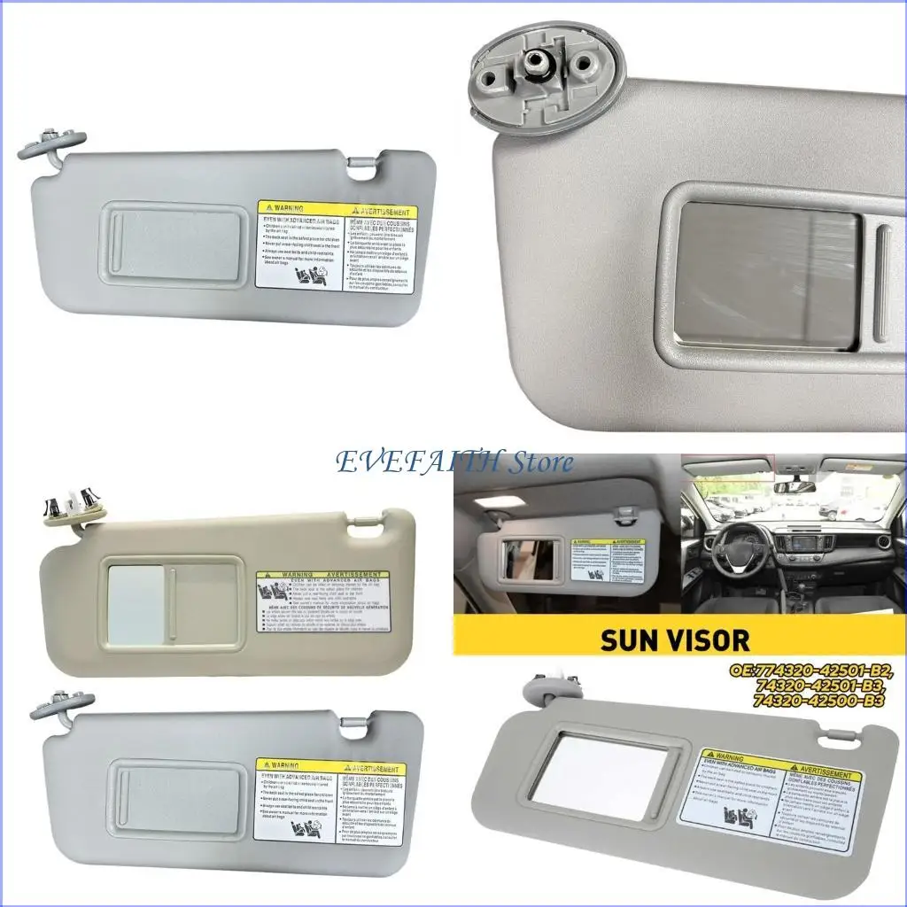 

124B Легкие пластиковые солнцезащитные козырьки Левые солнцезащитные козырьки со стороны водителя 7432042420B0 Сменные защита