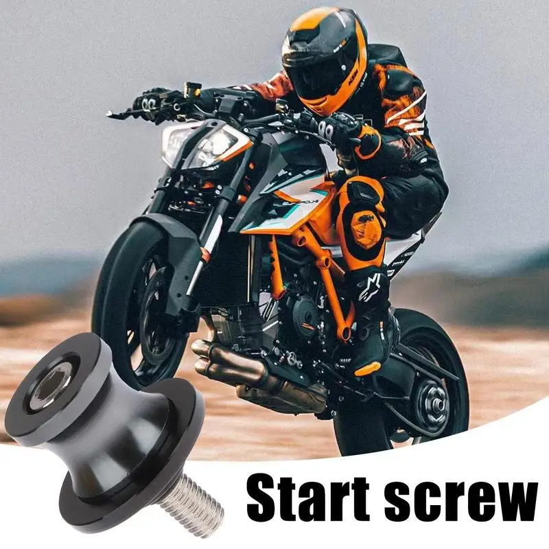 Motorcycle Swing Arm Sliders M8 Aluminum Alloy Swing Arm Slider Stand Screws Universal Swingarm Spools For Lifting Pin Screw