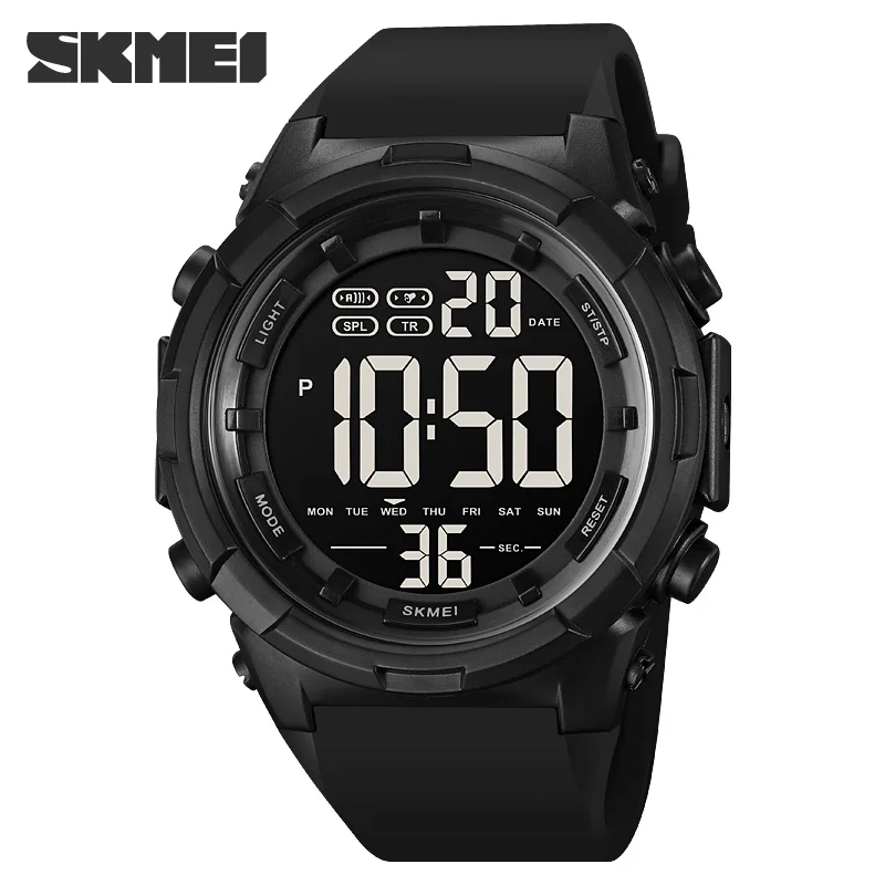 SKMEI 1845 Sports Digital Watch for Men Waterproof LED Display Electronic Military Mens Wristwatches Clock 1257 Reloj Hombre