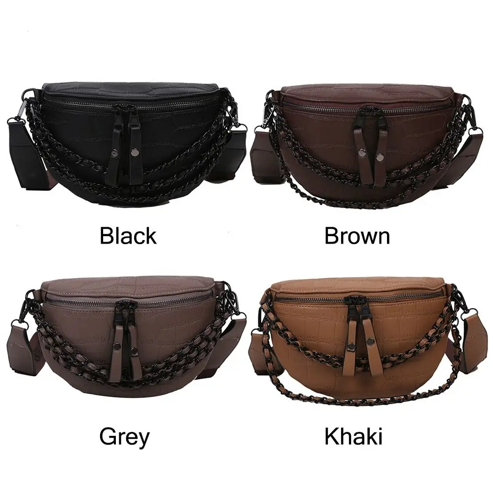 Crossbody Bag for Women, Classic Wide Strap Shoulder Bag, Zipper Crossbody Purse with Adjustable Strap