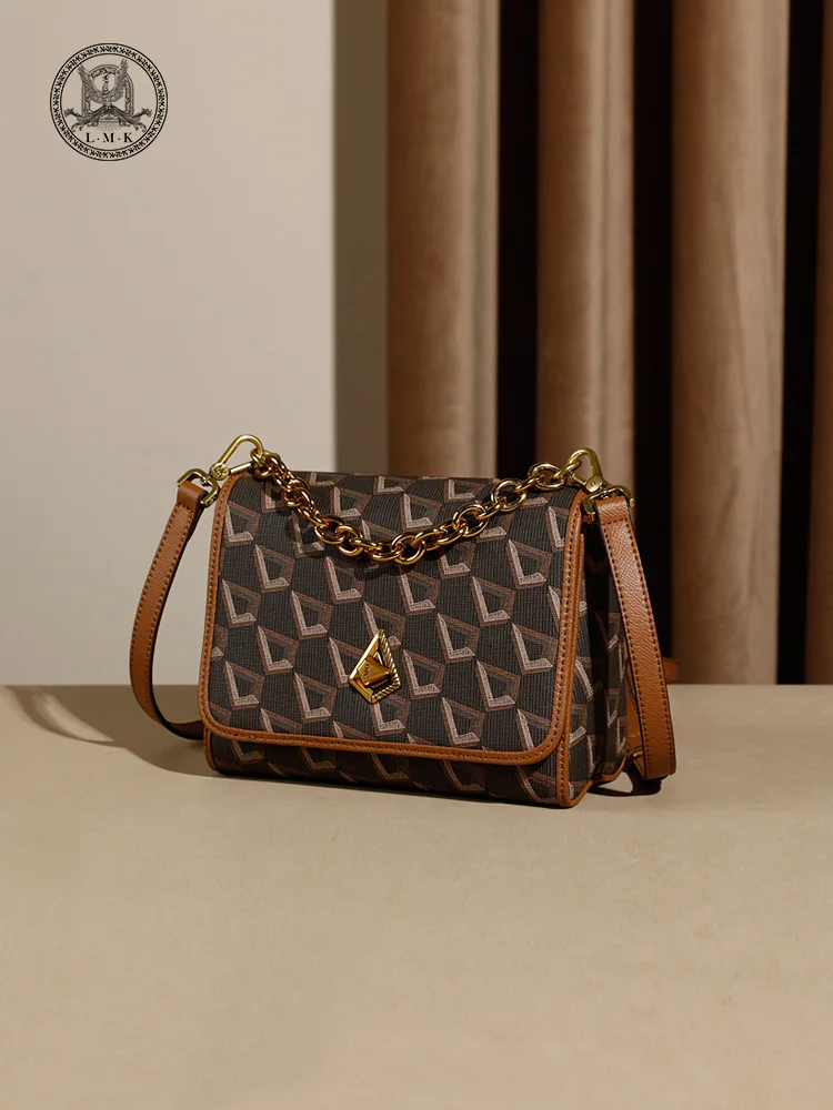 

LMK2025 new spring and summer leisure bag, mobile phone bag, messenger versatile chain small square bag