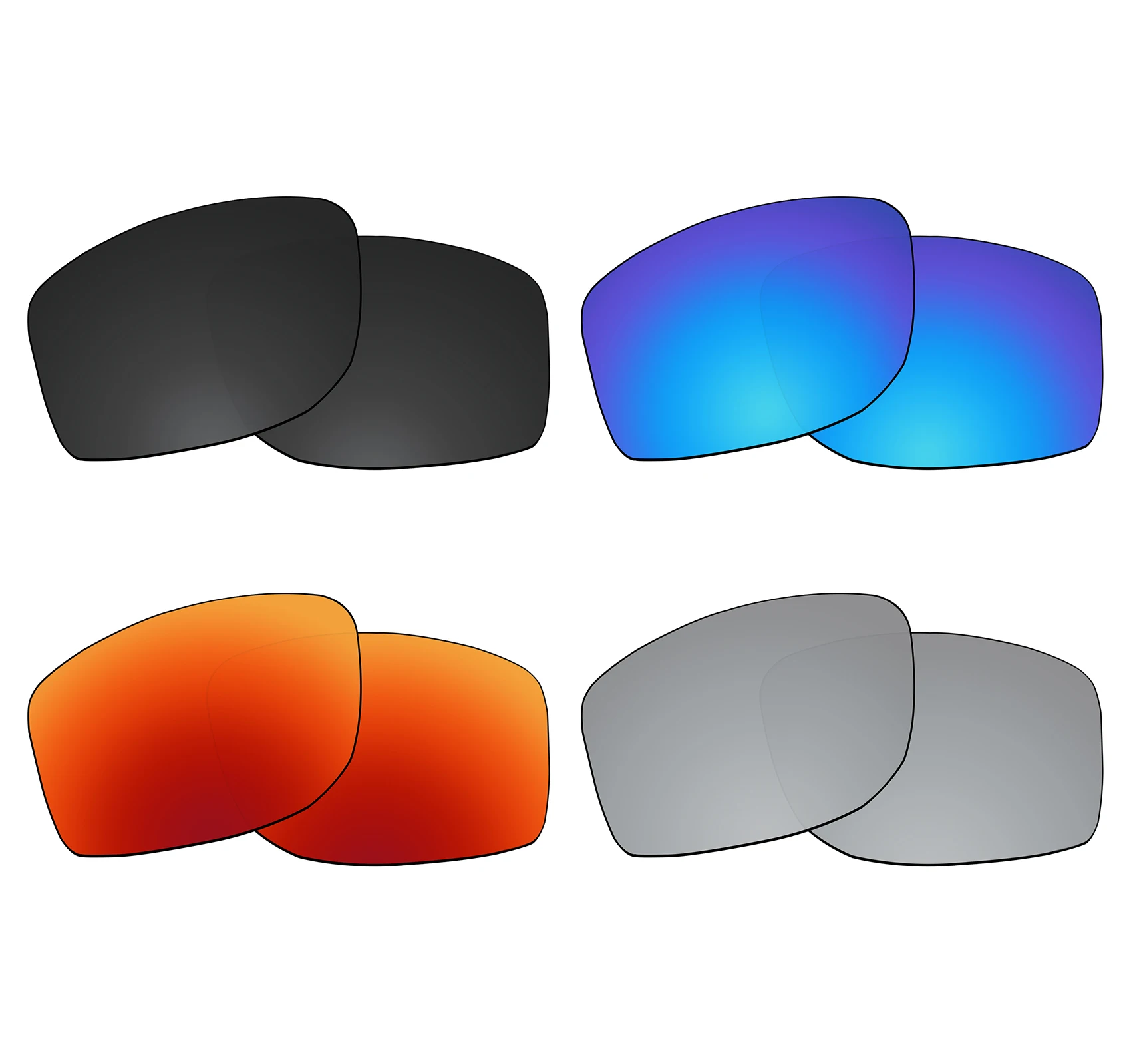 OOWLIT Polarized Lenses Replacements For Oakley Gibston XL OO9470 62mm Sunglasses