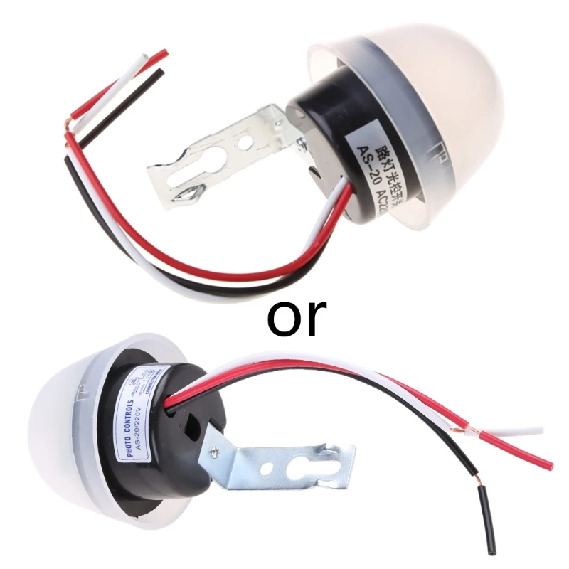 AS-20 Rainproof Automatic Auto On Off Photocell Street Light Sensor Switch AC 220V 50Hz Photo Control Photoswitch DropShipping