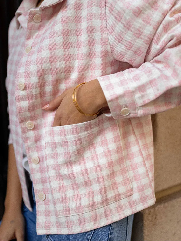 

Зимняя элегантная клетчатая куртка с принтом на пуговицах, женский повседневный кардиган с длинными рукавами, осенняя мода, свободное короткое пальто с воротником с лацканами