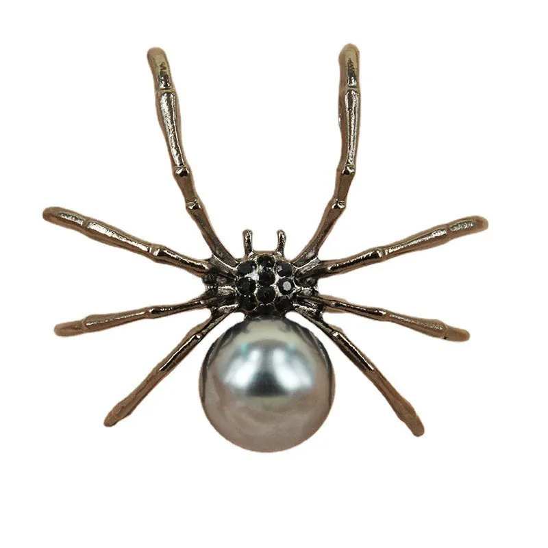 Gothic Punk Unregelmäßige Spinne Öffnung Ring Frauen Männer Mode Zirkon Schwarz Kristall Dark Tier Ring Hip Hop Party Finger Schmuck – Detail 22