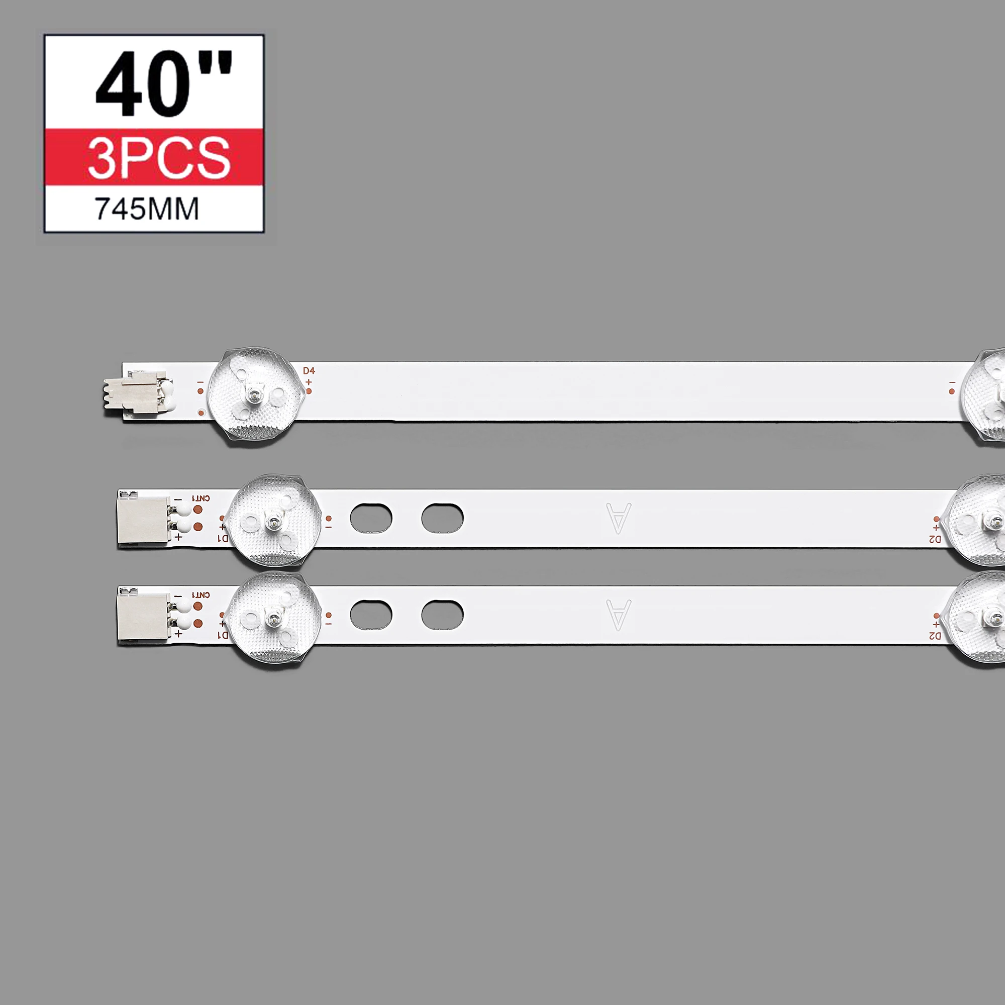 New Kit 3 PCS LED backlight strip for LIG Bush Vestel 40 inch LB40017 17DLB40VXR1 VES400UNDS-2D-N11 VES400UNDS-2D-N12