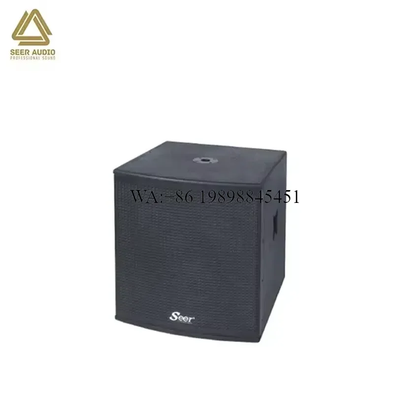 WMWMNU Seer Audio CA-118BA Active 18 Inch Full Range 1 Channel 600W RMS Birch Plywood Professional Line Array Speaker LCD