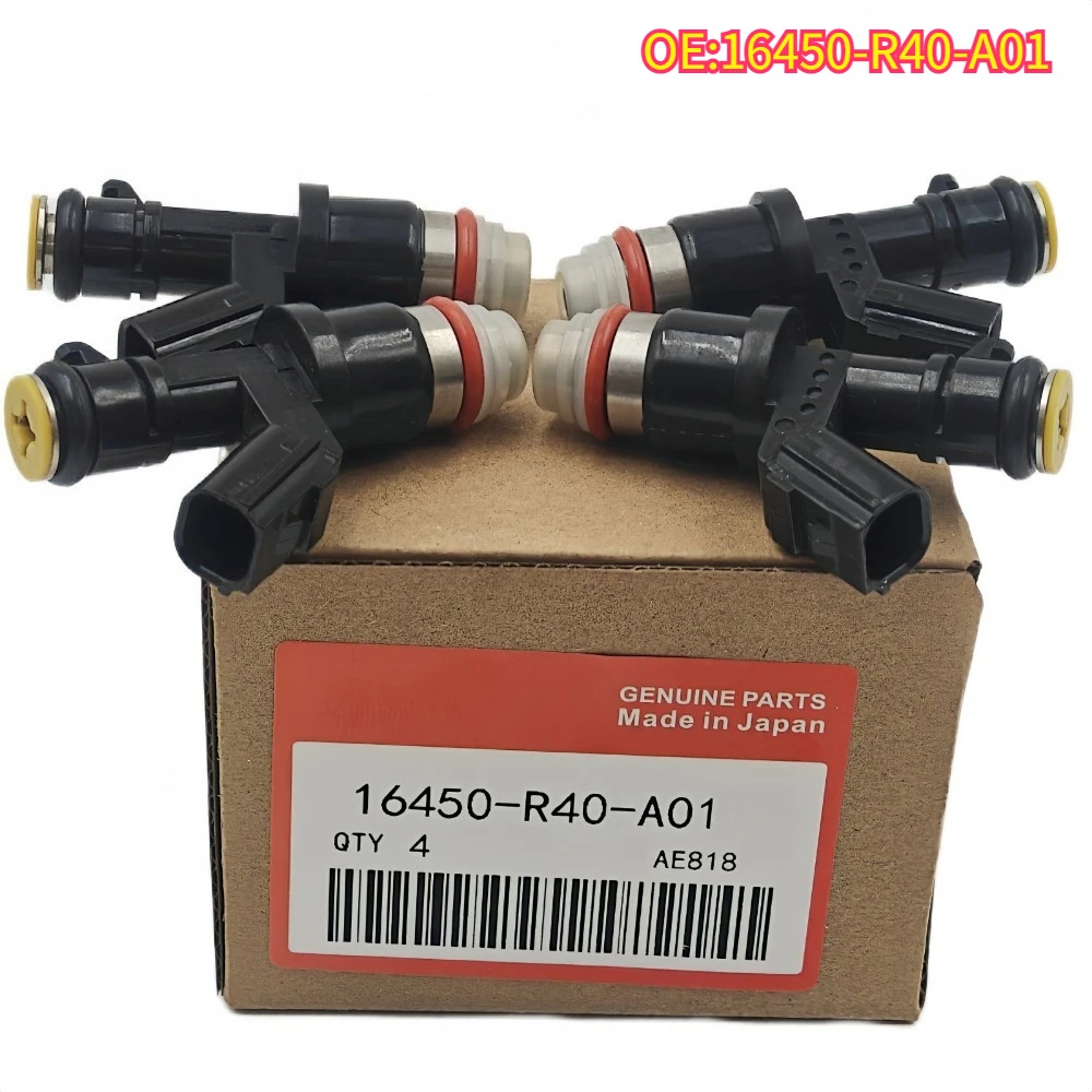 

High quality New For 1/4pcs 16450-R40-A01 Fuel Injectors for Honda Accord Civic Si CR-V 2.4L Acura TSX L4 2.4L 2009-2014