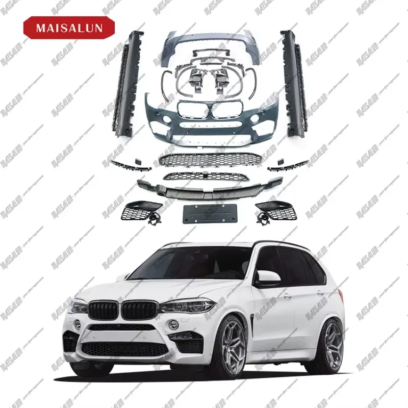 

ZAIQU Jiuzhou Auto Bodykit for X5 F15 Series Upgrade X5m F85 PP Material Style Body Kit With Headlight Tail Light