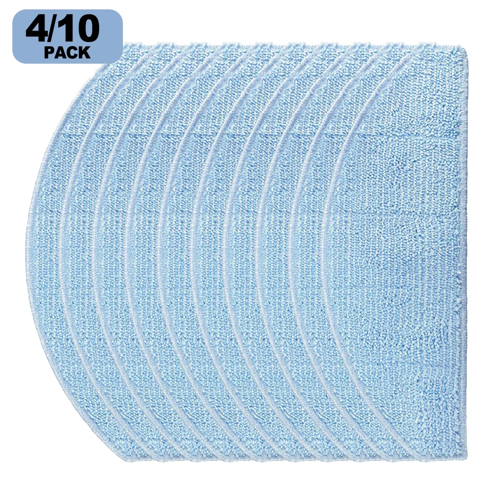 

Microfiber Mop Cloths Kit Compatible with For Laresar Mars 01 and For Lubluelu Robot Vacuums 4/10 Pieces for Home Cleaning