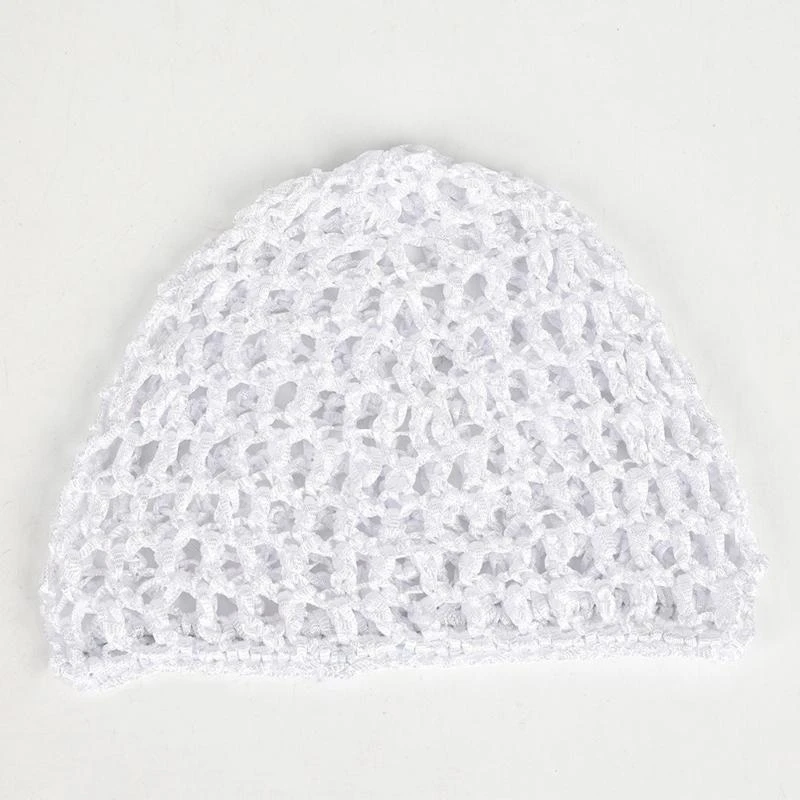 Gorro sin ala de ganchillo calado, gorro de calavera Simple, gorro de punto transpirable para Otoño e Invierno, redecilla para el pelo a la moda, sombreros para dormir, 1-5 uds.