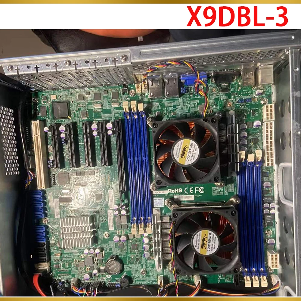 Para placa base de servidor Supermicro procesador Xeon E5-2400 v2 LGA1356 DDR3 8x puertos SAS/SATA2 de C606 X9DBL-3