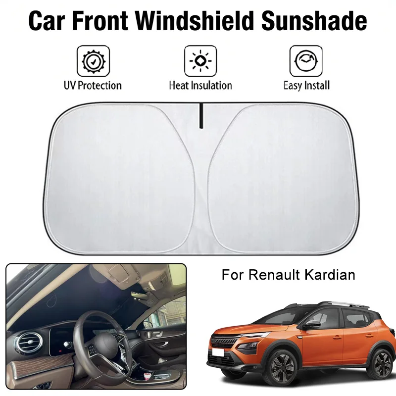 

Солнцезащитный чехол на лобовое стекло автомобиля для Renault Kardian, защита от ультрафиолета, теплоизоляция, аксессуары для защиты от солнца в салоне автомобиля