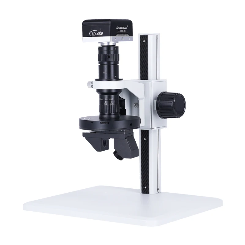 4K USB Camera LED 360 Degree Rotation View 3D Stereo Microscope Stand for Mobile Phone PCB Repair Industrial Inspection