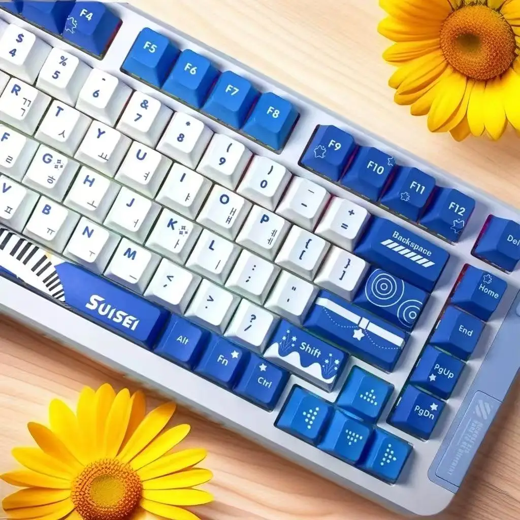 키캡 홀로라이브 키캡 132 키 캡, Vtuber 홀로라이브 키 커버, PBT DYE SUB Cherry MX 크로스 축 스위치, 기계식 키보드용 키캡