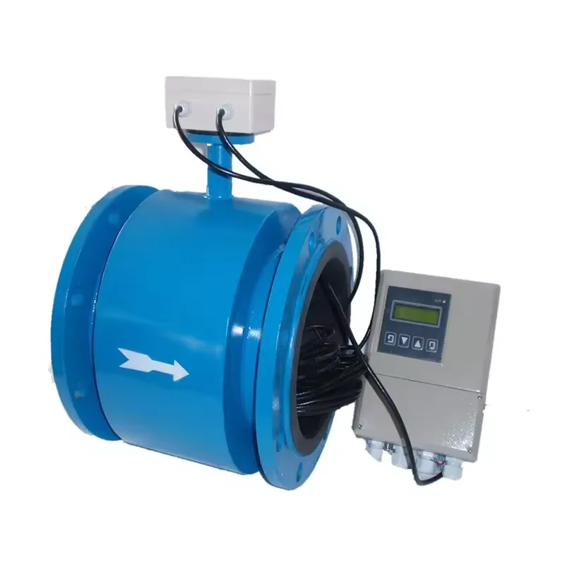 4-20ma Split Type Digital Electromagnetic Flow Meter Sanitary Water Tri Clamp Milk Beer Molasses Clamp On Flowmeter