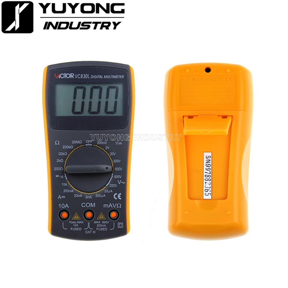 Professionale elettrico palmare VC830L AC DC Display LCD Tester Meter Multimetro digitale Multimetro amperometro Multitester - VC830L