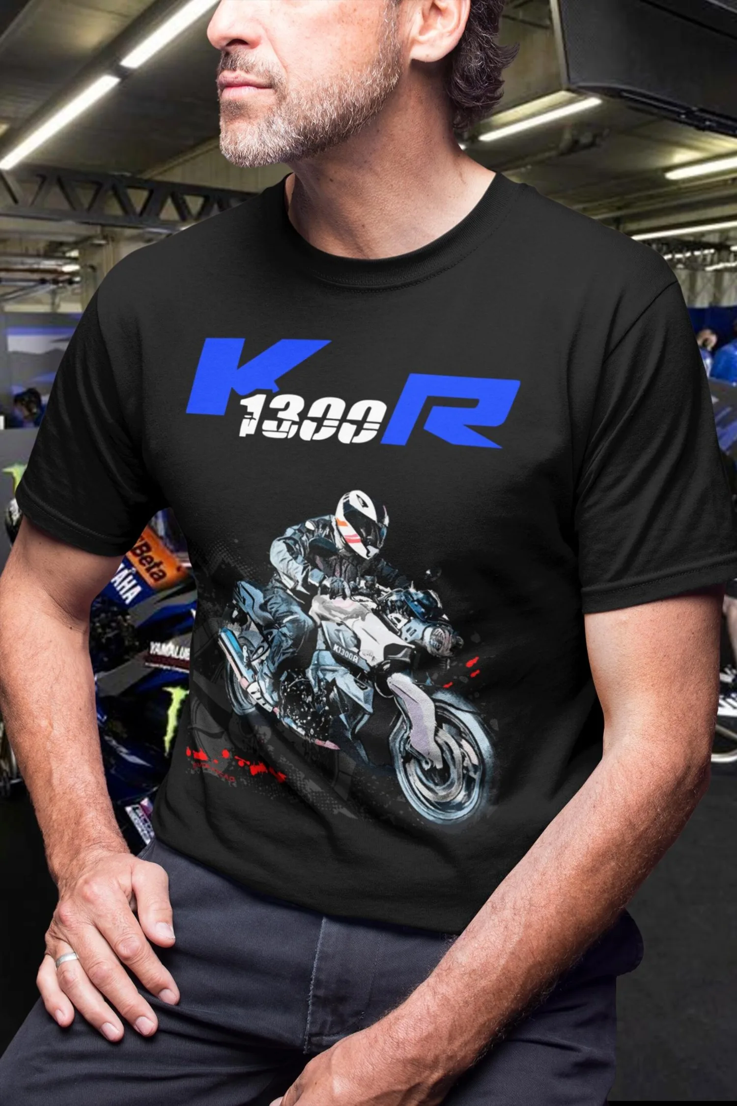 440 @ EY B/M.W K 1300 R تي شيرت الصواريخ الحضري للدراجات النارية تي شيرت متطور براولر رايدر لمحبي b.mw مضمنة أربعة هدية #1