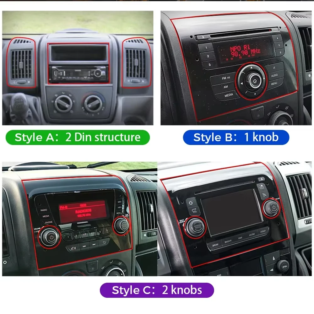 Android 15 Car Radio For Fiat Ducato 2005-2023 Citroen Jumper Peugeot Boxer 2011-2015 Auto Carplay 2 din Autoradio Multimedia 4G