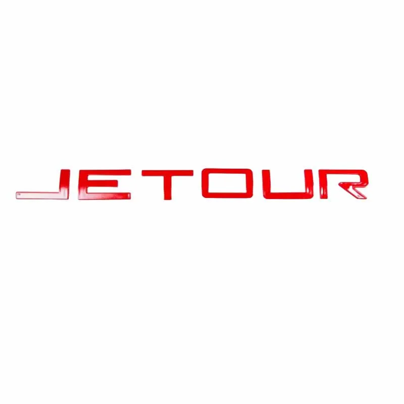 Car Spare Tire Letter Fit for JETOUR Traveler T2 2023-2024 Modified Front Engine Hood Letter Sticker Easy Installation