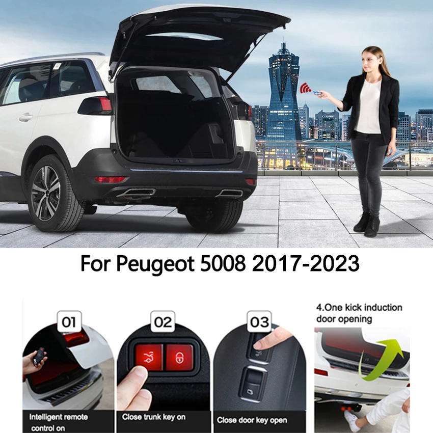 Electric Tailgate Refitted For Peugeot 5008 2017-2023 Box Intelligent Electric Tail Gate Door Power Operated Trunk Decoration