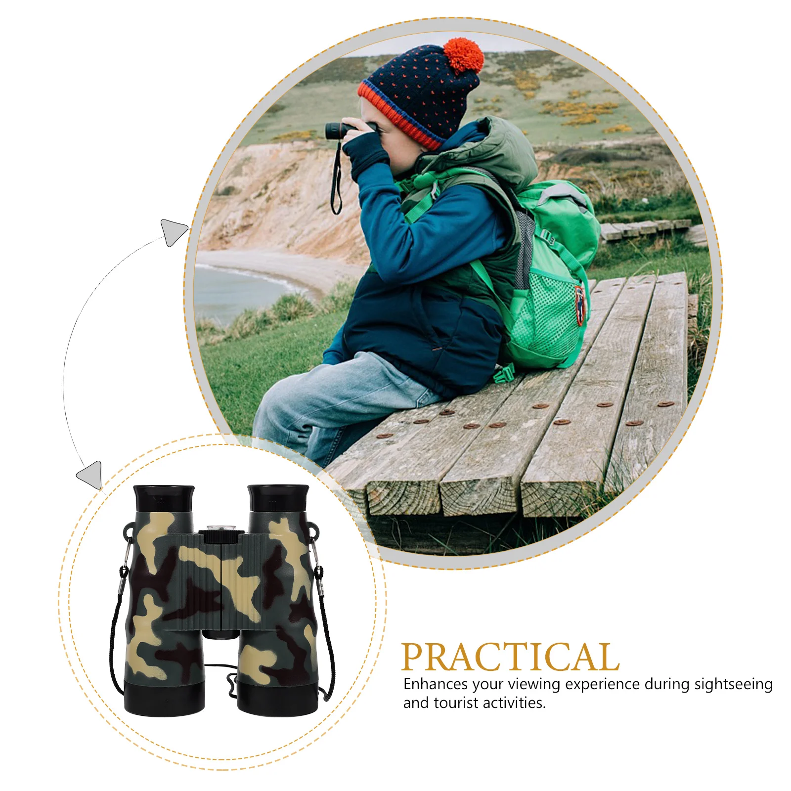 ミニ双眼鏡望遠鏡 コンパクト バードウォッチング 旅行 アウトドア スポーツ ハイキング キャンプ ポータブル 小型