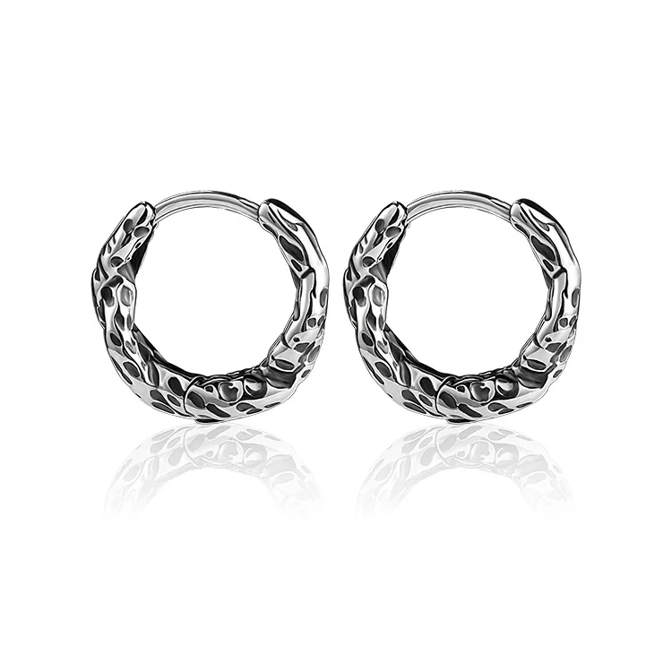 

Brushed C-Shaped Earrings Gold Hoop Earrings for Women Hypoallergenic Post Silver Plated Earrings for Women Trendy Lightweight