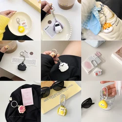 For AirTag Case Cute Cartoon kids Accessorie Silicone Soft Protective Cover For Apple Airtags Anti-scratch Sleeve Keychain Shell