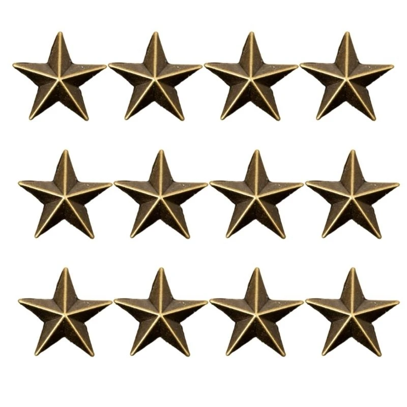 

12pack Enamel Pin Pentagrams Pattern Magican Hat Epaulette Collar Pin Buckles Y166