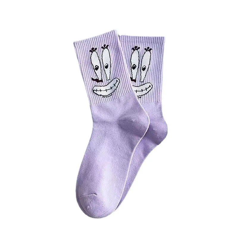 New Style Funny Anime Cartoon Character Socks Men Women Breathable Cotton Hip Suitable For Daily Wear - view 6