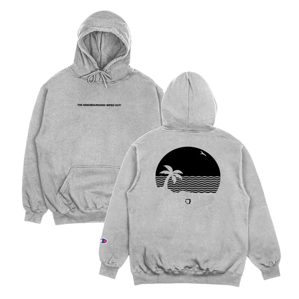 The Neighbourhood Wiped Out! Hoodie High Street Pullovers Women Men Clothes Sudaderas Long Sleeve with Hooded Streetwear Unisex