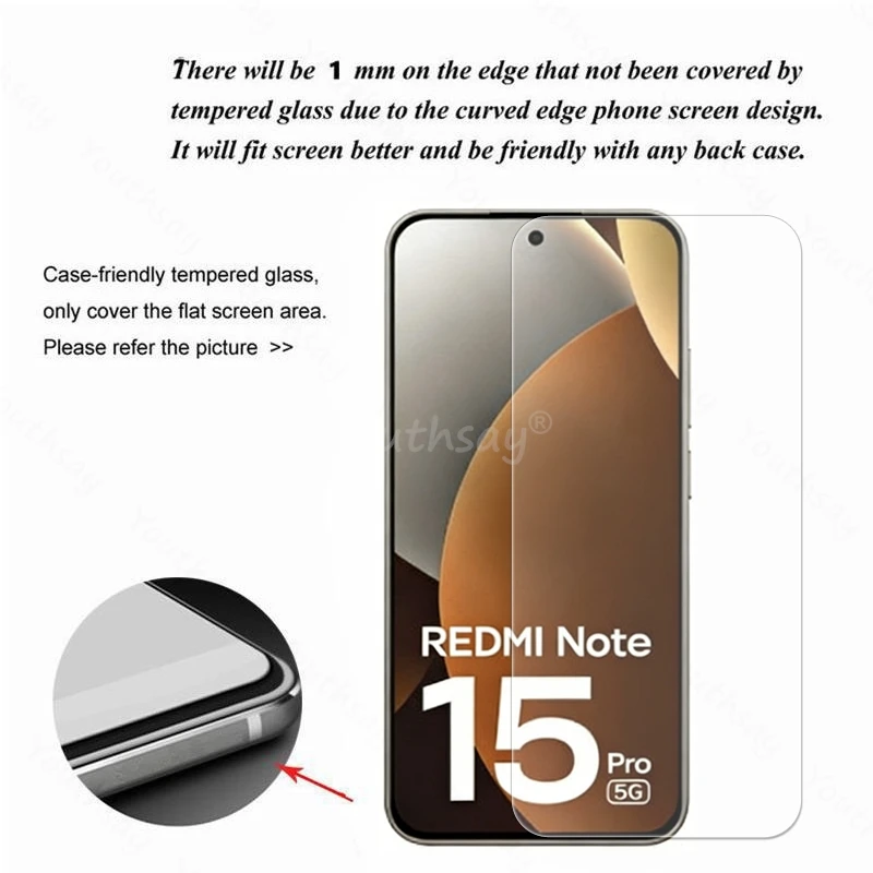 Für Xiaomi Redmi Note 15 Pro Glas Anti-Scratch Redmi Note 15 Pro Gehärtetes Glas Schutz Gehärtete Film Redmi Note 15 Pro 5G – Detail 2