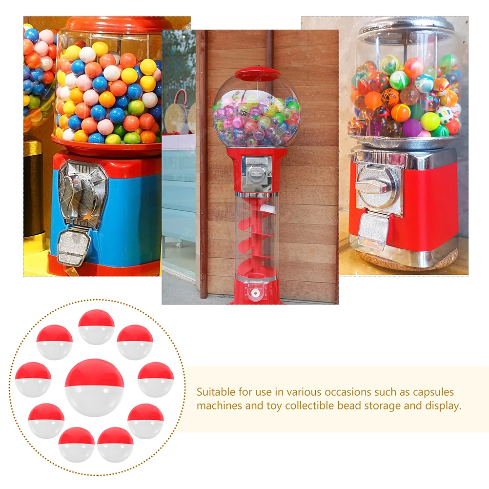

60pcs Vending Machine Capsules Colored Round Openable Refillable Boxes 50Mm Party Favors Storage Container Gift Packing Ball
