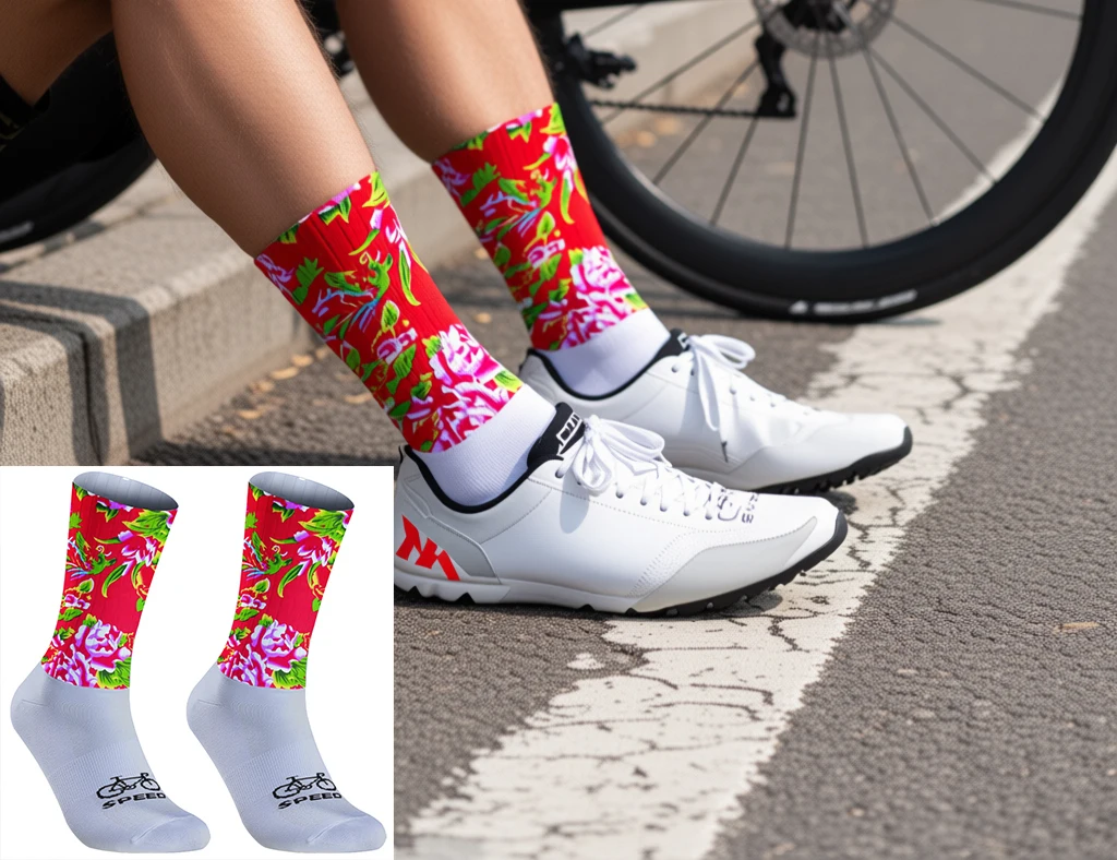 

Professional racing cycling socks, soft and sweat-absorbent, providing you with a comfortable long-distance riding experience.