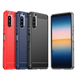Case For Sony Xperia 10 5 1 VII VI V IV iii ii Lite Plus L3 L2 8 XA2 Xperia1 Xperia10 Soft Silicone Carbon Fiber Cover Case
