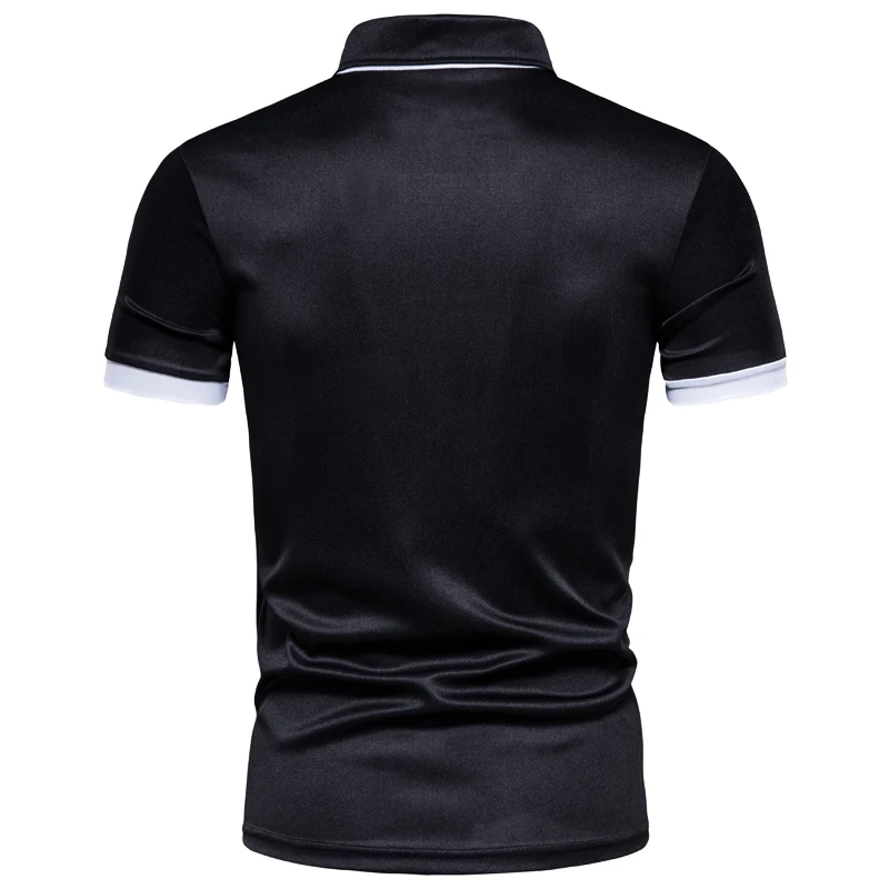 Men\'s new fashion short-sleeved polo shirt with breathable T-shirt