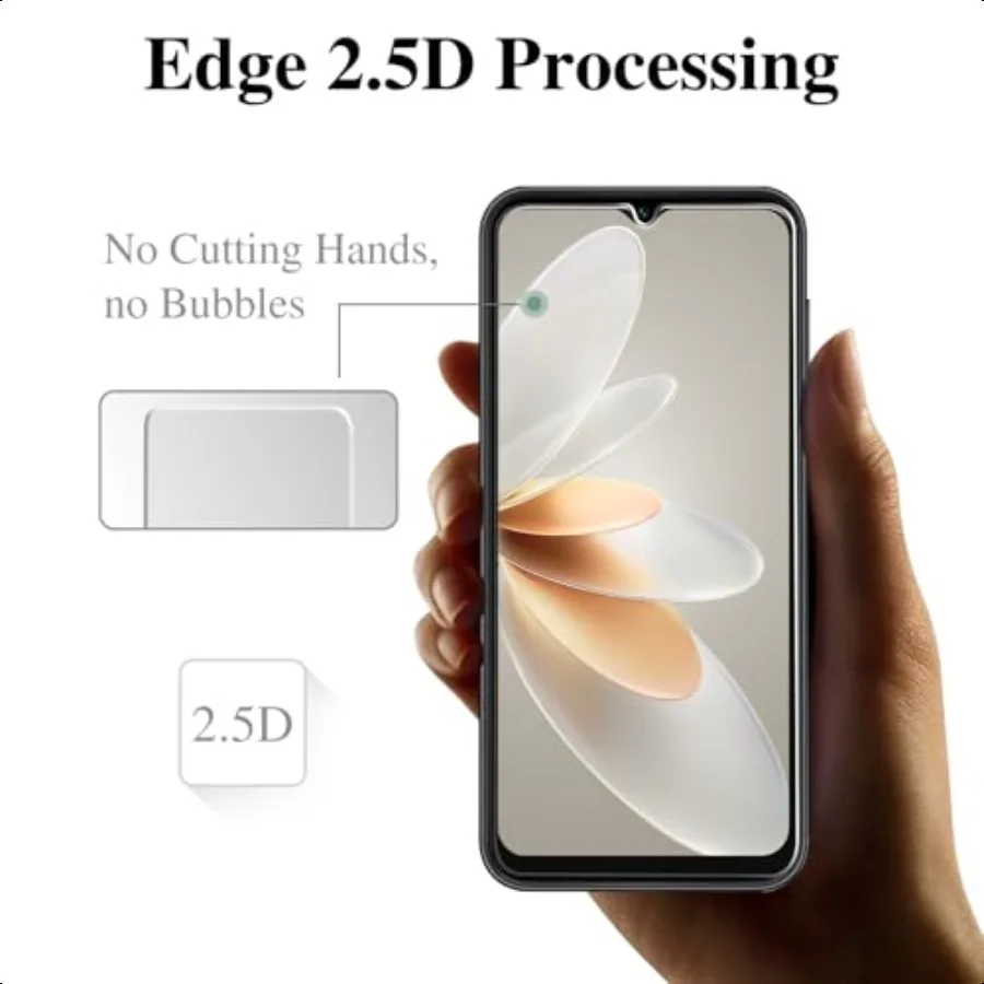 Pokolan [3Pack Screen Protector for Samsung Galaxy A14 5G Tempered Glass Bubble Free 9H Hardn Anti Scratch Easy to Install HD C - Image 5