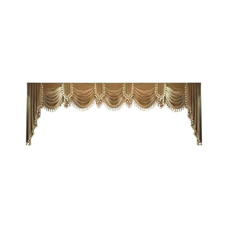 Gorgeous high-end window Valance finished living room bedroom balcony floor-to-ceiling window Valance 1pc