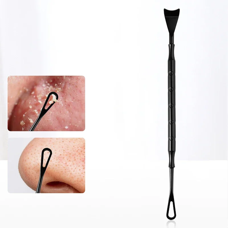 Herramienta Popper 2 en 1 para espinillas, eliminador de espinillas, tratamiento de eliminación de agujas de acné, Extractor de imperfecciones de cara y nariz, 1 ud.