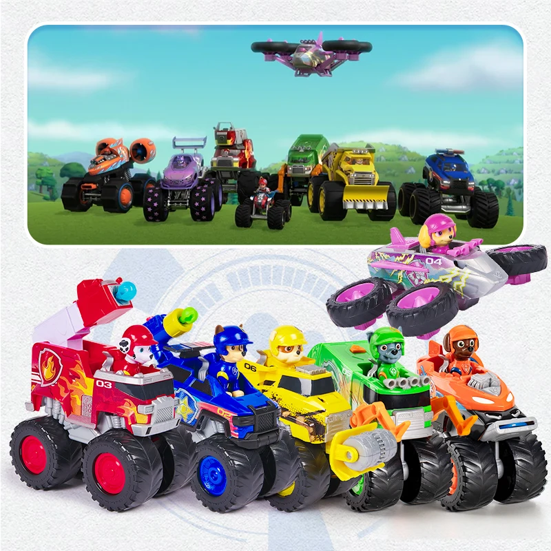 

Оригинальная игрушка-машинка PAW Patrol Rescue Wheels с коллекционными фигурками: Рокси, Бумер, Скай, Чейз, Рокки. Детская игрушка, подарок на день рождения.
