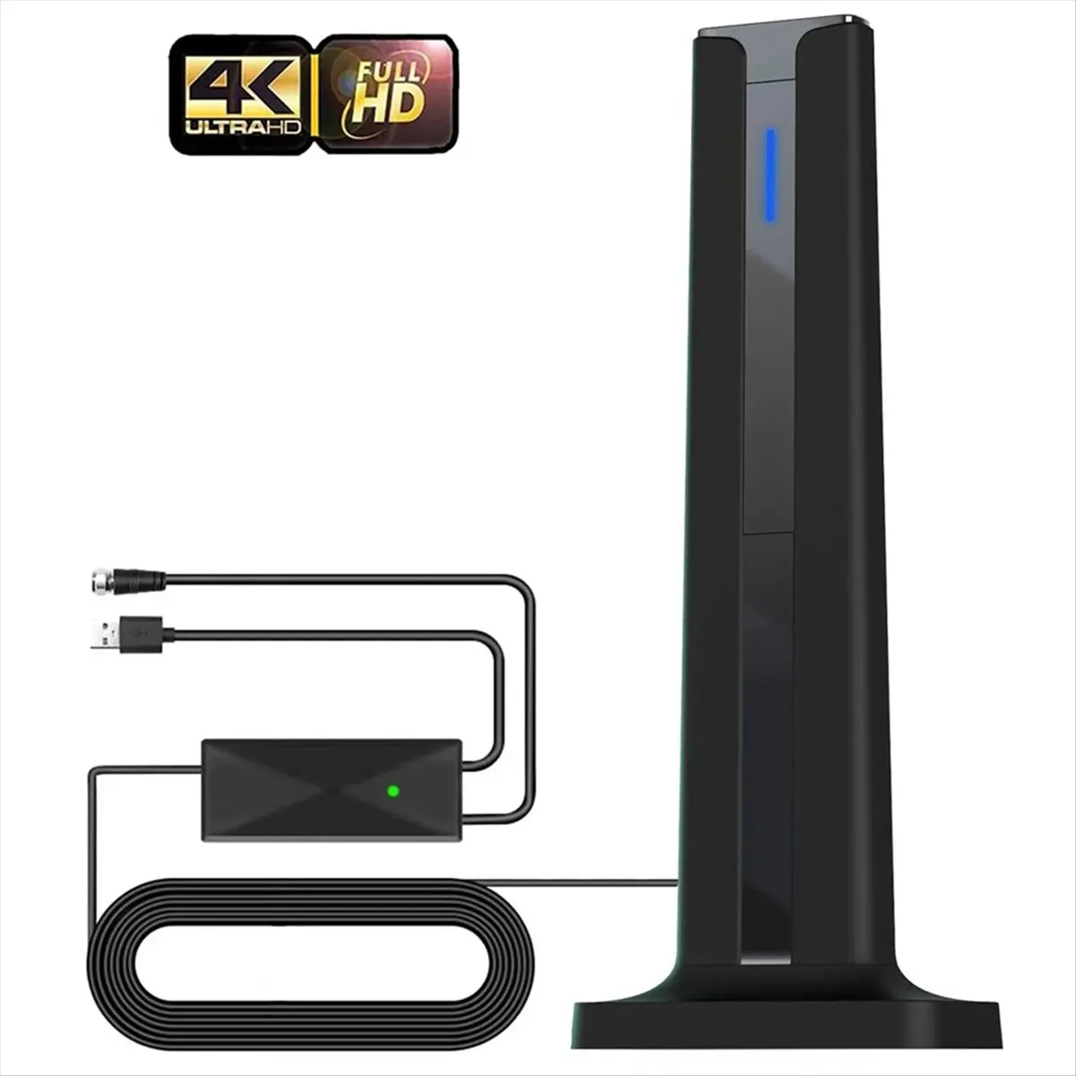 newT77 4K 1080P HD Digital Indoor Amplifier TV Antenna 120 Miles Long Range HDTV Antenna with Amplifier
