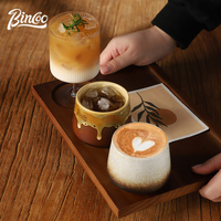 200ML Retro Coffee Mug Japanese-style Ceramics Breakfast Cup Creativity Color Matching Latte Cup Afternoon Tea Drinks Drinkware