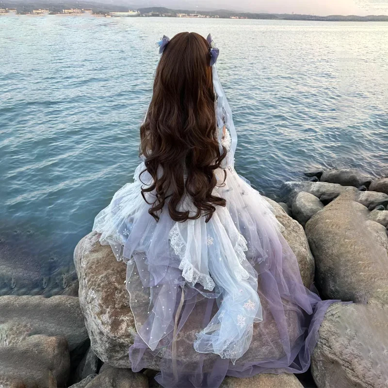 ‌70cm Lolita Wig - Big Curly Hair with Natural Volume, Heat Resistant Synthetic Fiber, Full Cap for Daily Use/Dress Up/Cosplay