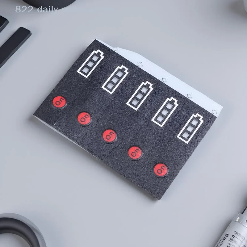 convenient5/10Pcs 14.4V 18V Lithium Battery Case LED Key Sticker Label Tag For Li-ion Battery LED Sticker Label Pack